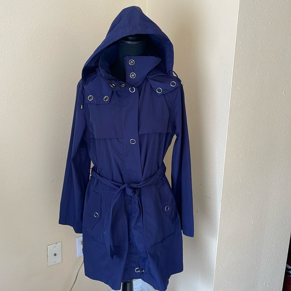 Kristen Blake Trench coat/jacket Navy Blue sz Medium - Picture 1 of 6